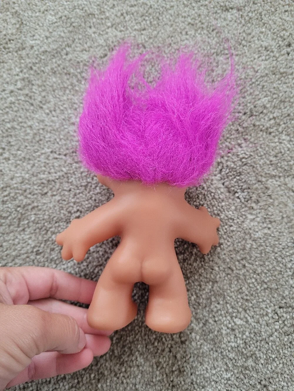 Trolls Doll with Bright Pink Hair by Trolls Vintage 2002